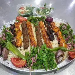 صحن مشكل مع رز